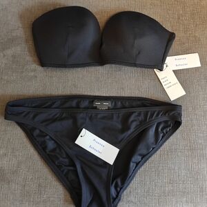Proenza Schouler Black Bikini Set